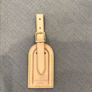 Louis Vuitton Tan Luggage Tag